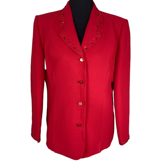 Vintage Jackets & Blazers - Vintage 80s Jacket 16 Red